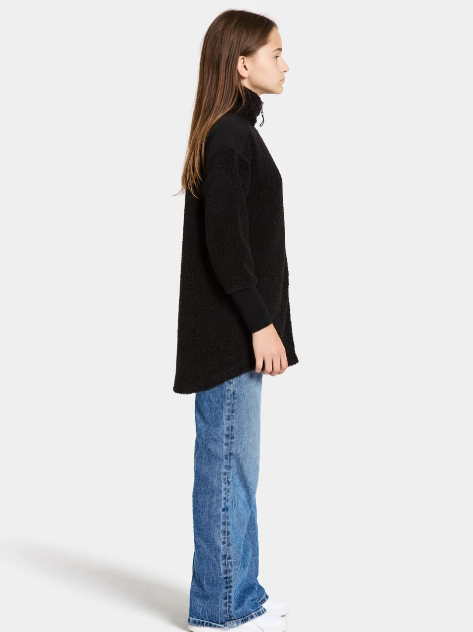 Didriksons Ampere Kids' Full-Zip Long- Fleecepaidat & Välikerrokset|Puserot & T-Paidat