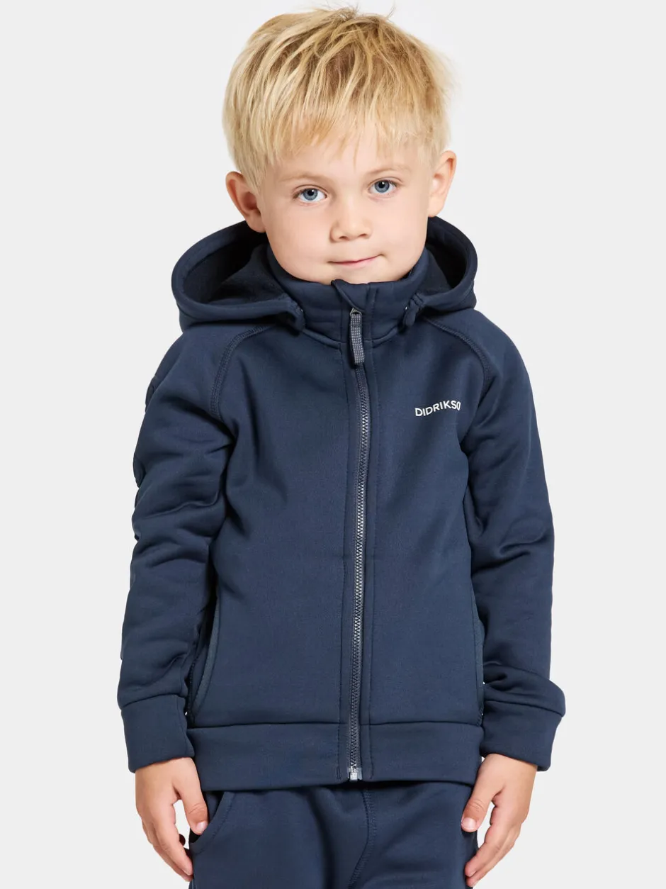Didriksons Corin Kids' Full-Zip- Softshell-Takit|Fleecepaidat & Välikerrokset