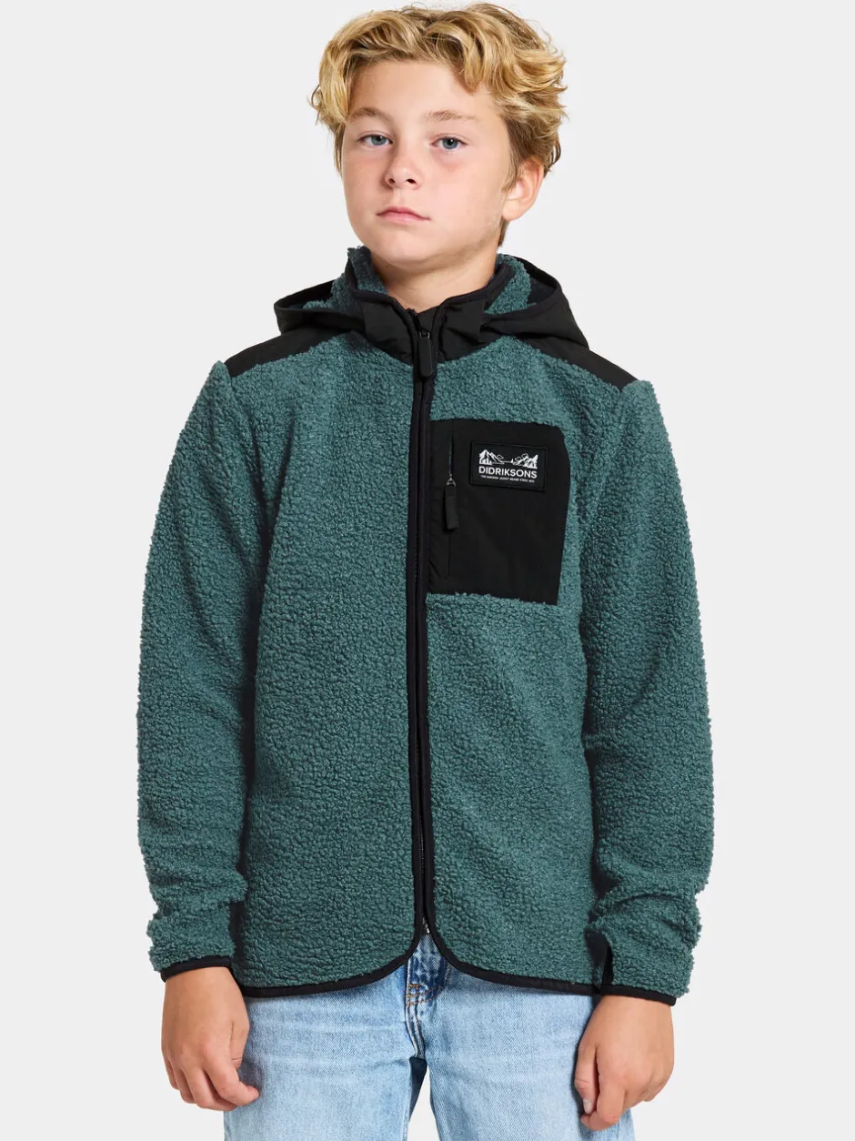 Didriksons Exa Kids' Full-Zip- Puserot & T-Paidat|Yläosat