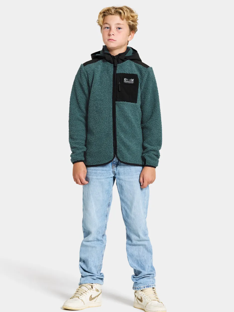 Didriksons Exa Kids' Full-Zip- Puserot & T-Paidat|Yläosat
