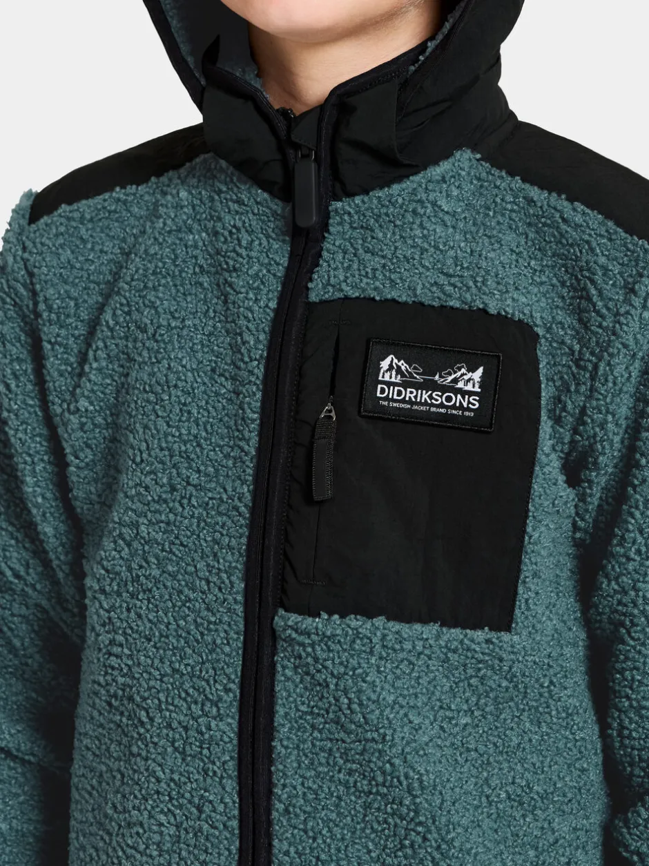 Didriksons Exa Kids' Full-Zip- Puserot & T-Paidat|Yläosat