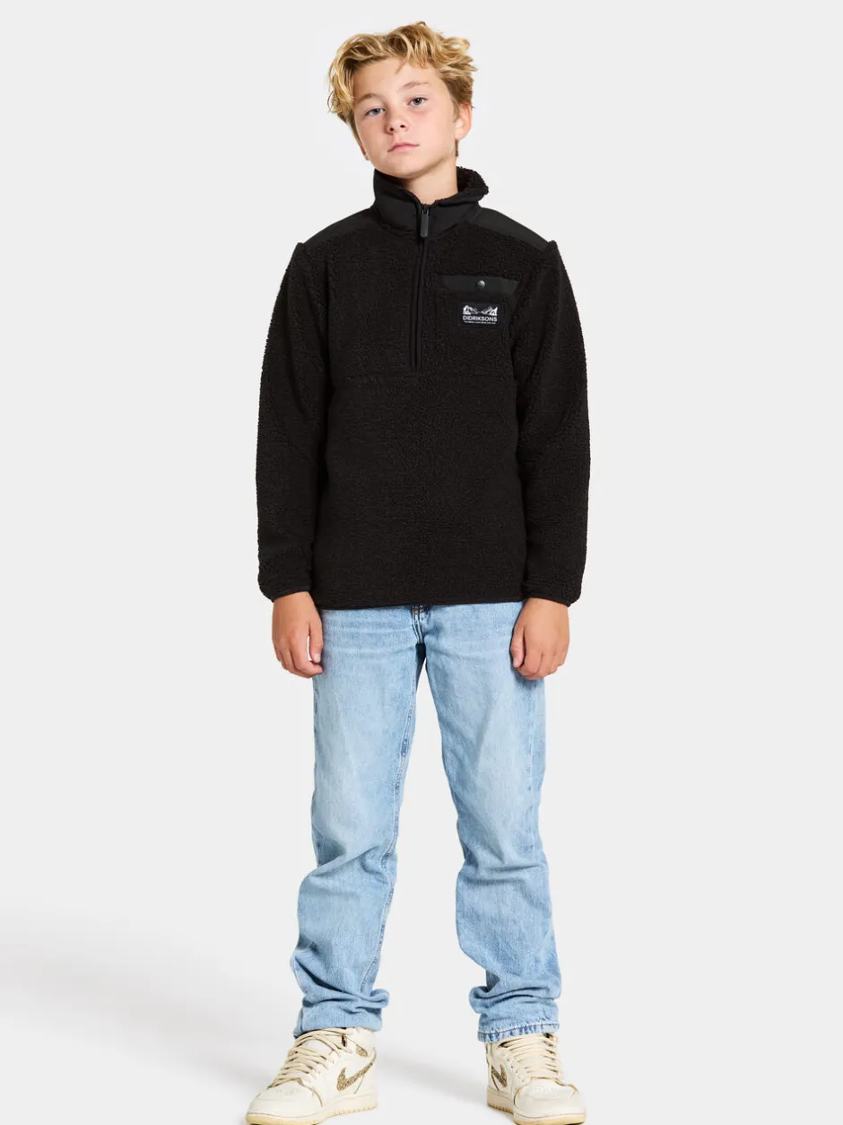 Didriksons Exa Kids' Half Zip- Fleecepaidat & Välikerrokset|Fleecetakit & Fleecepaidat