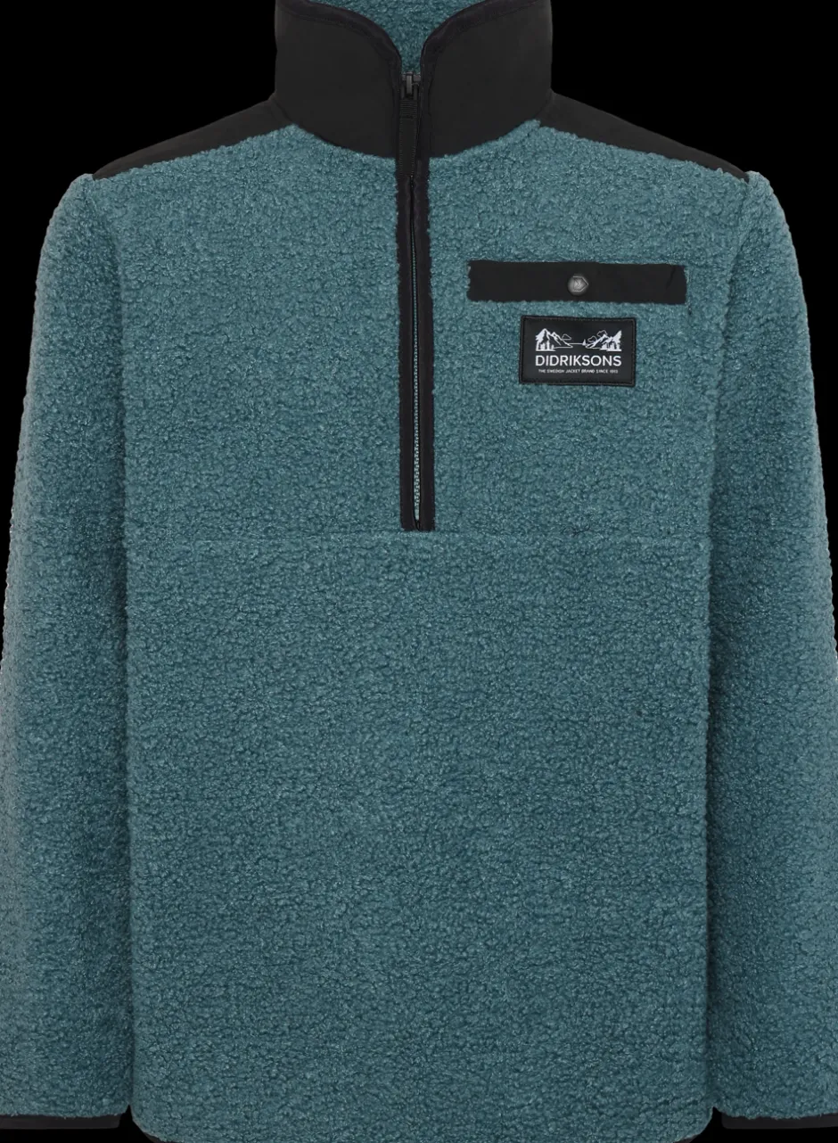 Didriksons Exa Kids' Half Zip- Fleecepaidat & Välikerrokset|Fleecetakit & Fleecepaidat