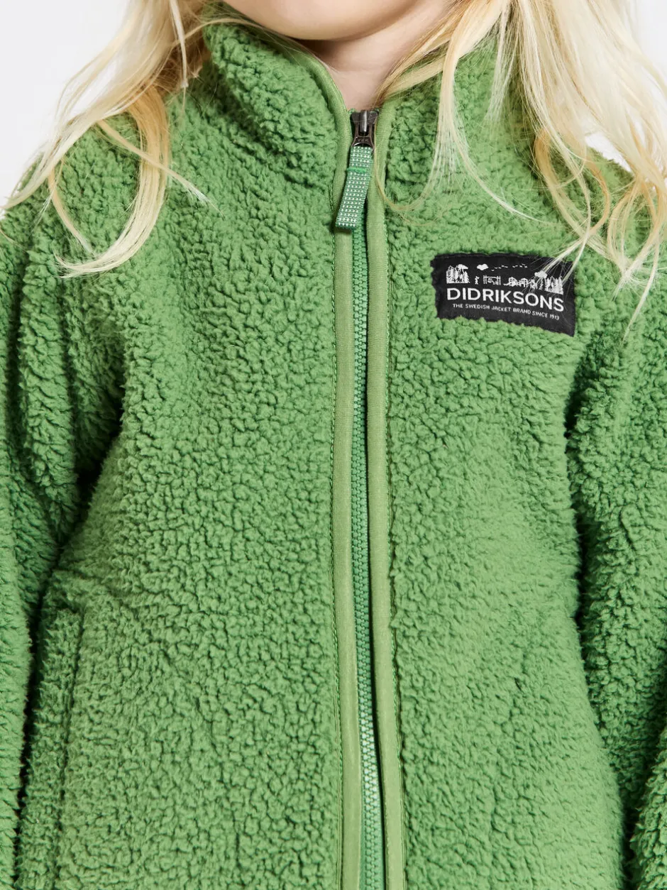 Didriksons Gibbs Kids' Full-Zip- Fleecepaidat & Välikerrokset|Puserot & T-Paidat