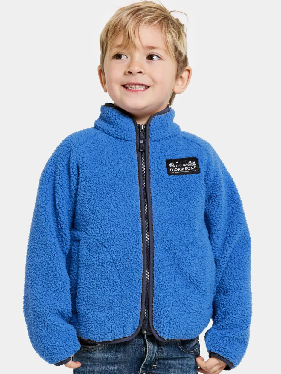 Didriksons Gibbs Kids' Full-Zip- Fleecepaidat & Välikerrokset|Puserot & T-Paidat