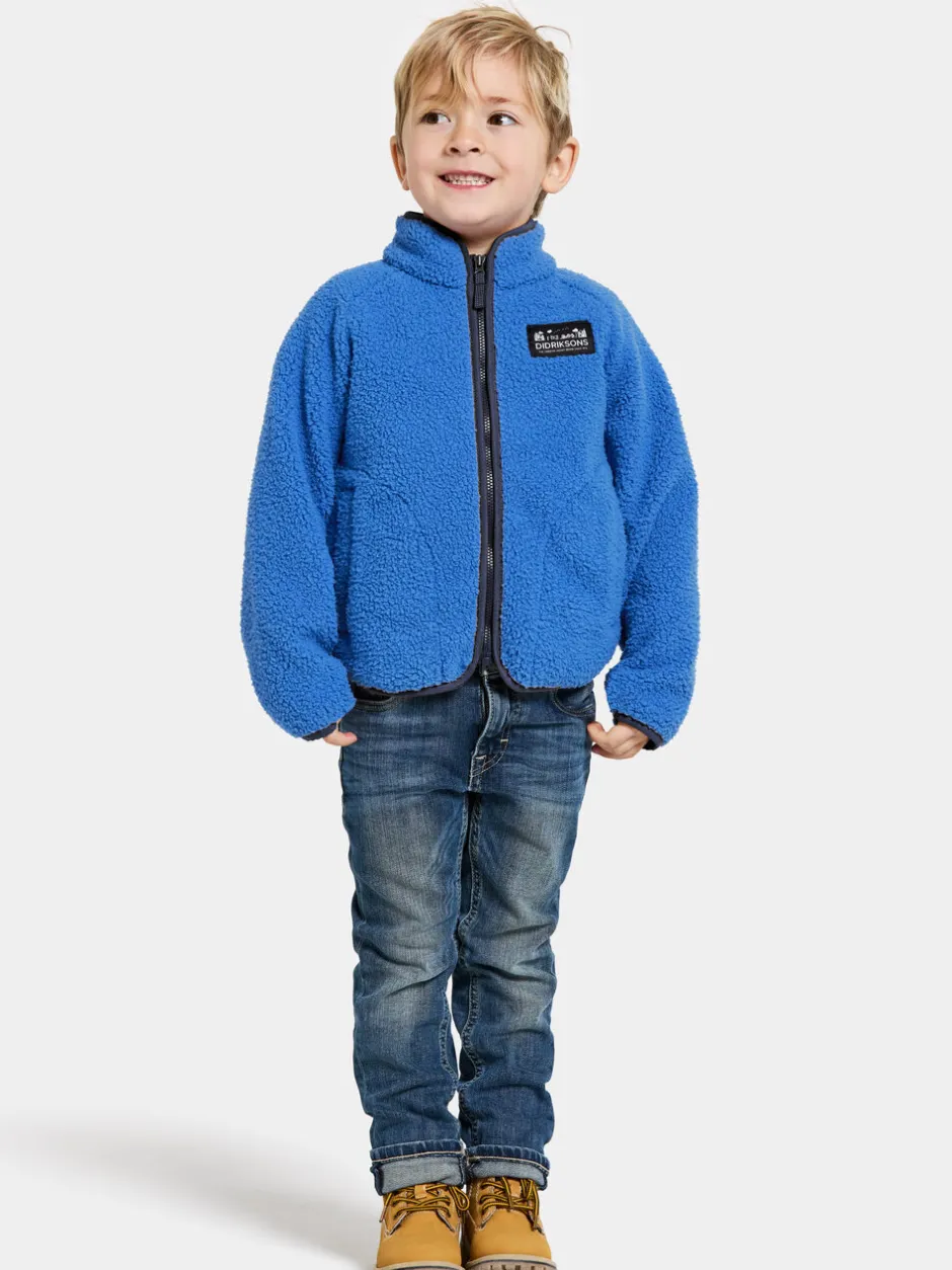 Didriksons Gibbs Kids' Full-Zip- Fleecepaidat & Välikerrokset|Puserot & T-Paidat