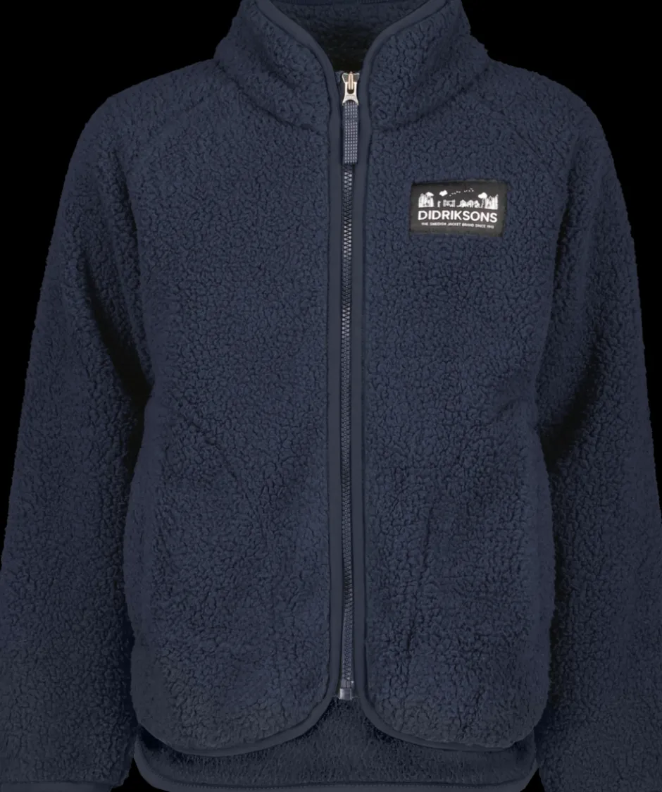 Didriksons Gibbs Kids' Full-Zip- Fleecepaidat & Välikerrokset|Puserot & T-Paidat