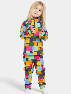 Didriksons Jadis Printed Kids' Set- Fleecepaidat & Välikerrokset|Fleecetakit & Fleecepaidat