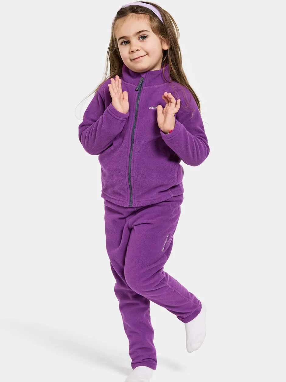 Didriksons Monte Kids' Full-Zip- Fleecepaidat & Välikerrokset|Puserot & T-Paidat