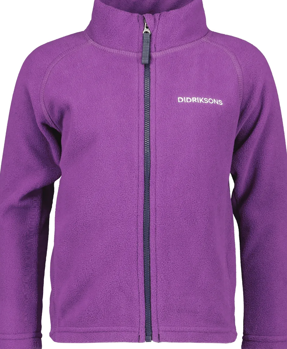 Didriksons Monte Kids' Full-Zip- Fleecepaidat & Välikerrokset|Puserot & T-Paidat