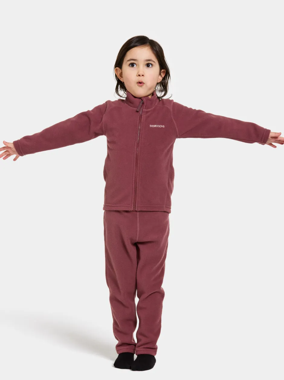 Didriksons Monte Kids' Full-Zip- Fleecepaidat & Välikerrokset|Puserot & T-Paidat