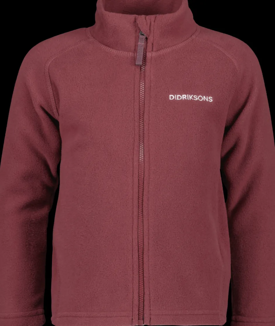 Didriksons Monte Kids' Full-Zip- Fleecepaidat & Välikerrokset|Puserot & T-Paidat