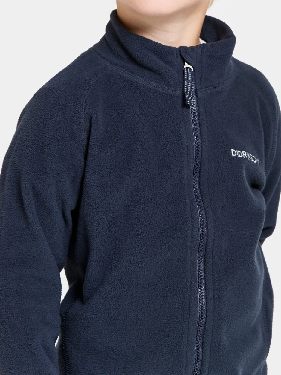 Didriksons Monte Kids' Full-Zip- Fleecepaidat & Välikerrokset|Puserot & T-Paidat