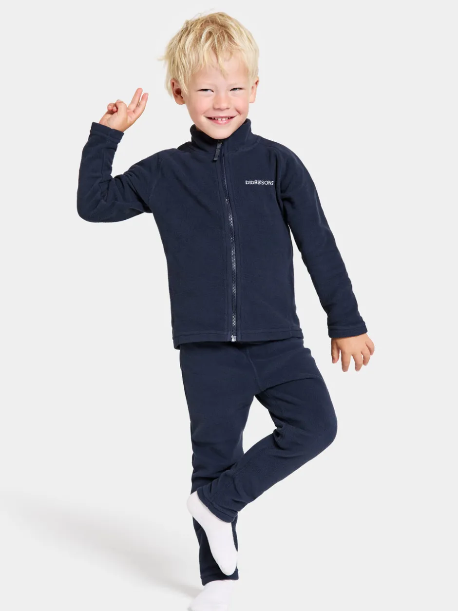 Didriksons Monte Kids' Full-Zip- Fleecepaidat & Välikerrokset|Puserot & T-Paidat