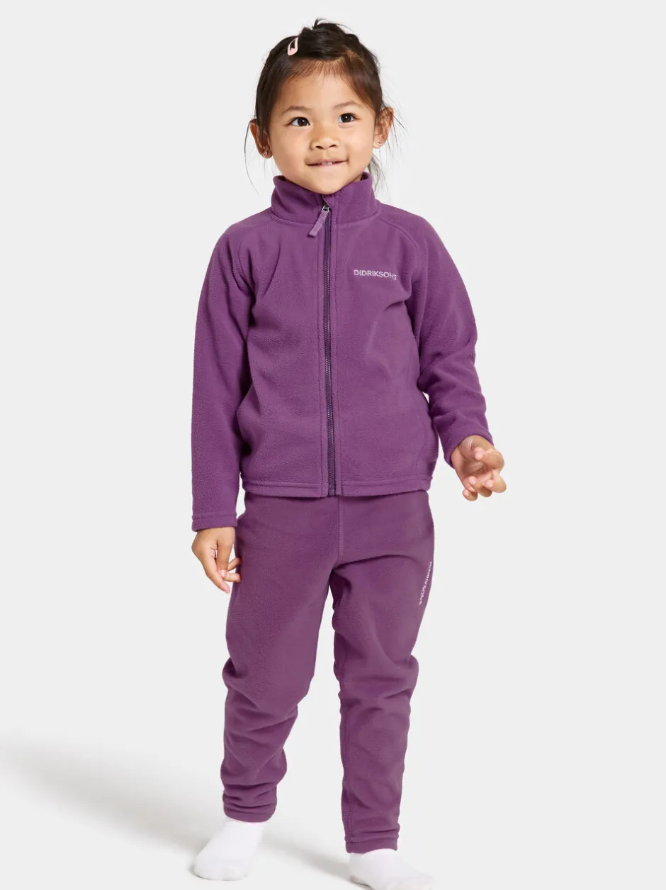 Didriksons Monte Kids' Full-Zip- Fleecepaidat & Välikerrokset|Puserot & T-Paidat