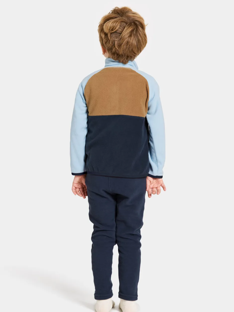 Didriksons Monte Kids' Half Button- Fleecepaidat & Välikerrokset|Fleecetakit & Fleecepaidat