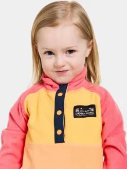 Didriksons Monte Kids' Half Button- Fleecepaidat & Välikerrokset|Fleecetakit & Fleecepaidat