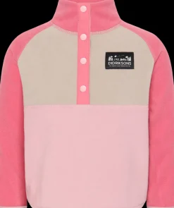 Didriksons Monte Kids' Half Button- Fleecepaidat & Välikerrokset|Fleecetakit & Fleecepaidat