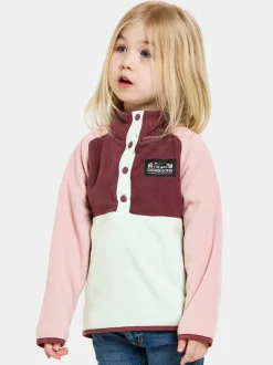 Didriksons Monte Kids' Half Button- Fleecepaidat & Välikerrokset|Fleecetakit & Fleecepaidat