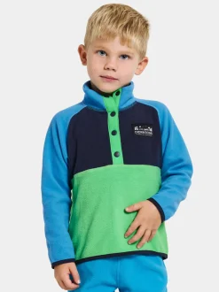 Didriksons Monte Kids' Half Button- Fleecepaidat & Välikerrokset|Fleecetakit & Fleecepaidat