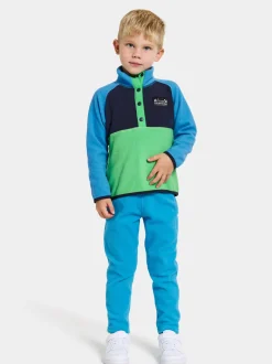 Didriksons Monte Kids' Half Button- Fleecepaidat & Välikerrokset|Fleecetakit & Fleecepaidat