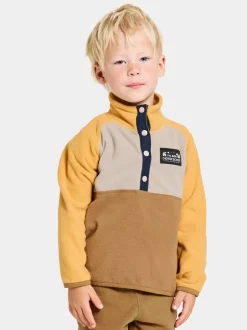 Didriksons Monte Kids' Half Button- Fleecepaidat & Välikerrokset|Fleecetakit & Fleecepaidat