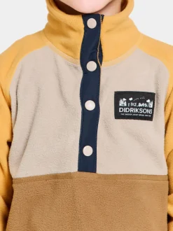 Didriksons Monte Kids' Half Button- Fleecepaidat & Välikerrokset|Fleecetakit & Fleecepaidat