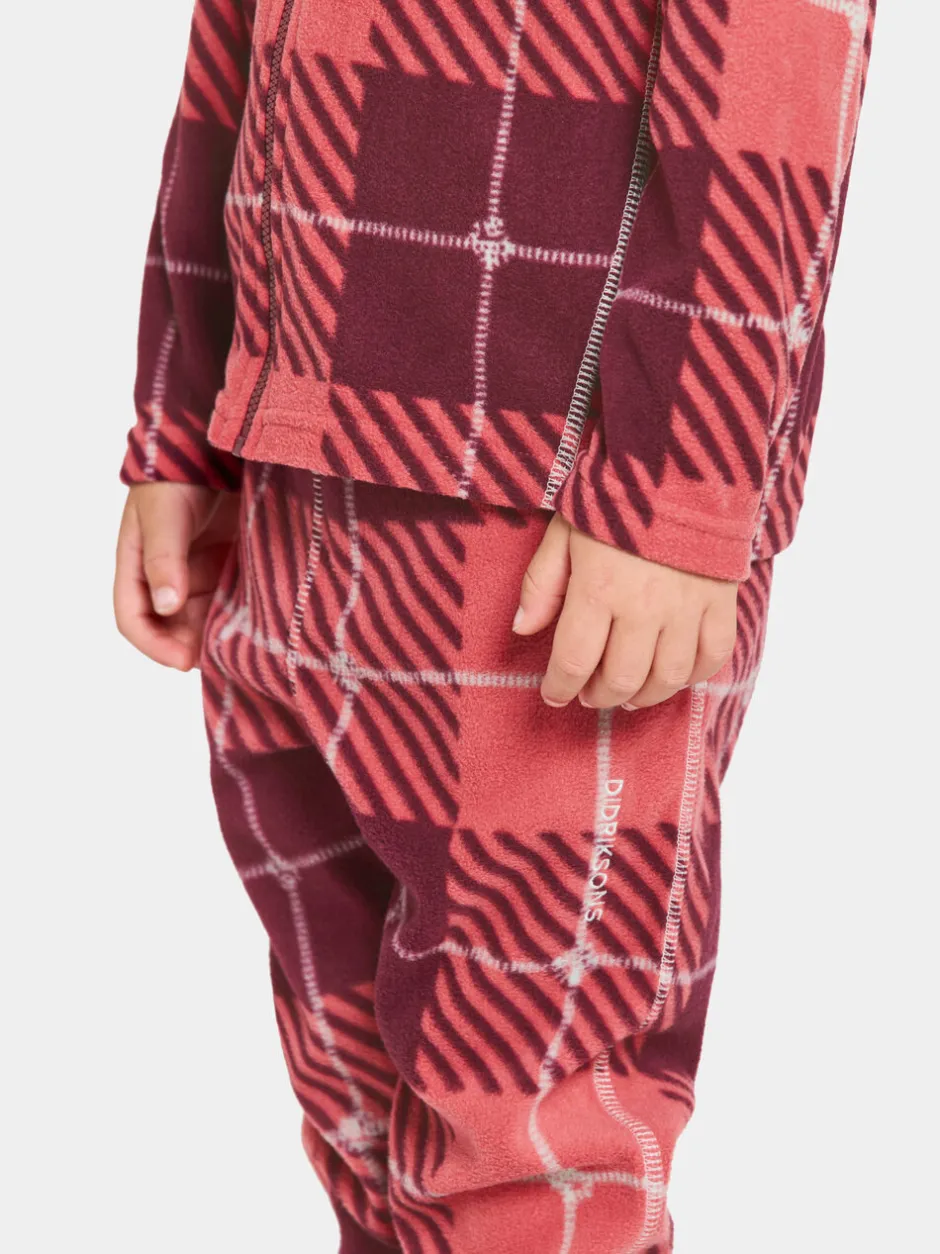 Didriksons Monte Printed Kids' Full-Zip Termos- Fleecepaidat & Välikerrokset|Puserot & T-Paidat