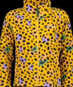 Didriksons Monte Printed Kids' Full-Zip- Fleecepaidat & Välikerrokset|Puserot & T-Paidat