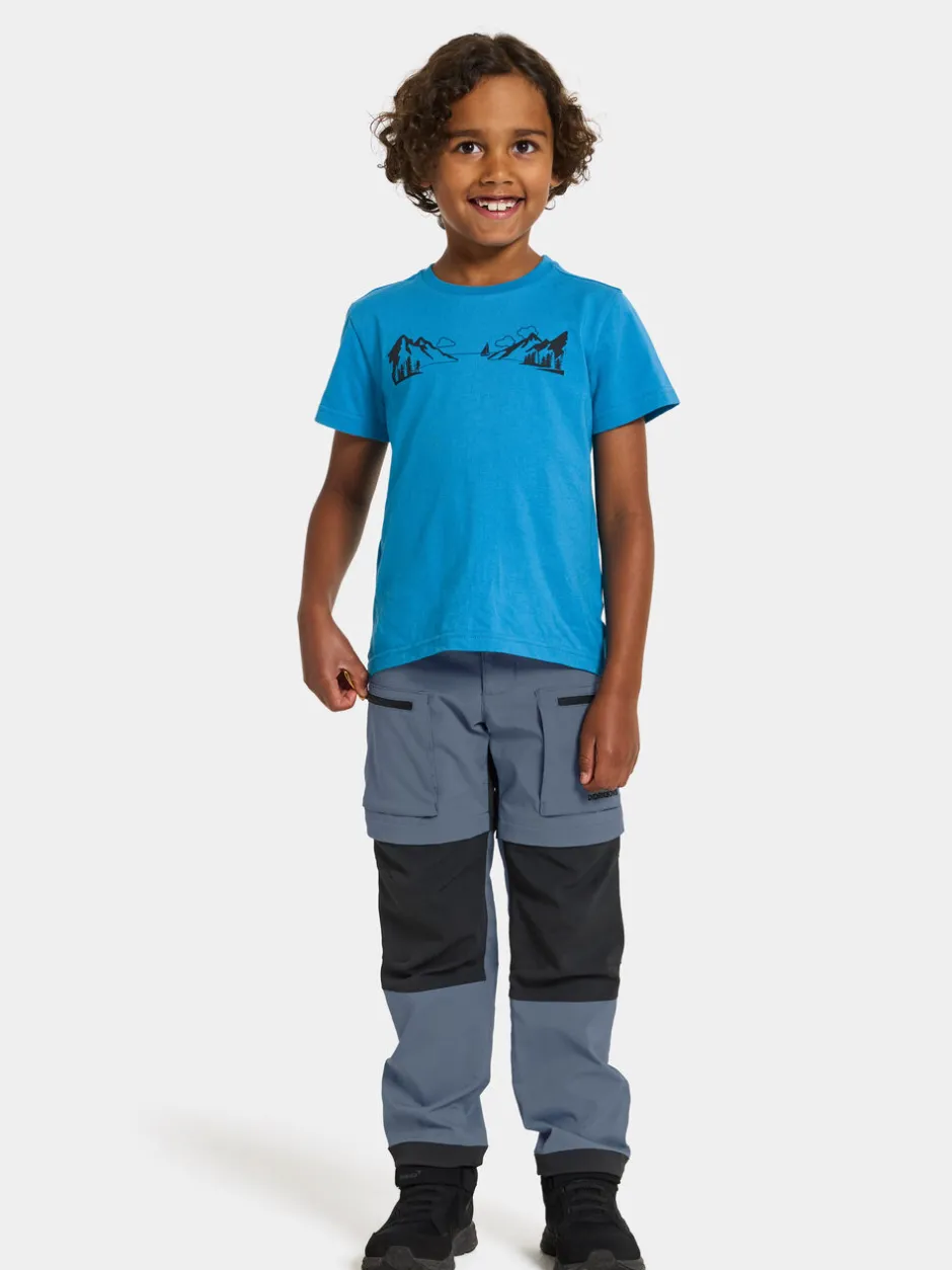 Didriksons Mynta Kids' Logo T-shirt Explore- Puserot & T-Paidat|Yläosat