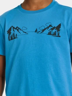 Didriksons Mynta Kids' Logo T-shirt Explore- Puserot & T-Paidat|Yläosat