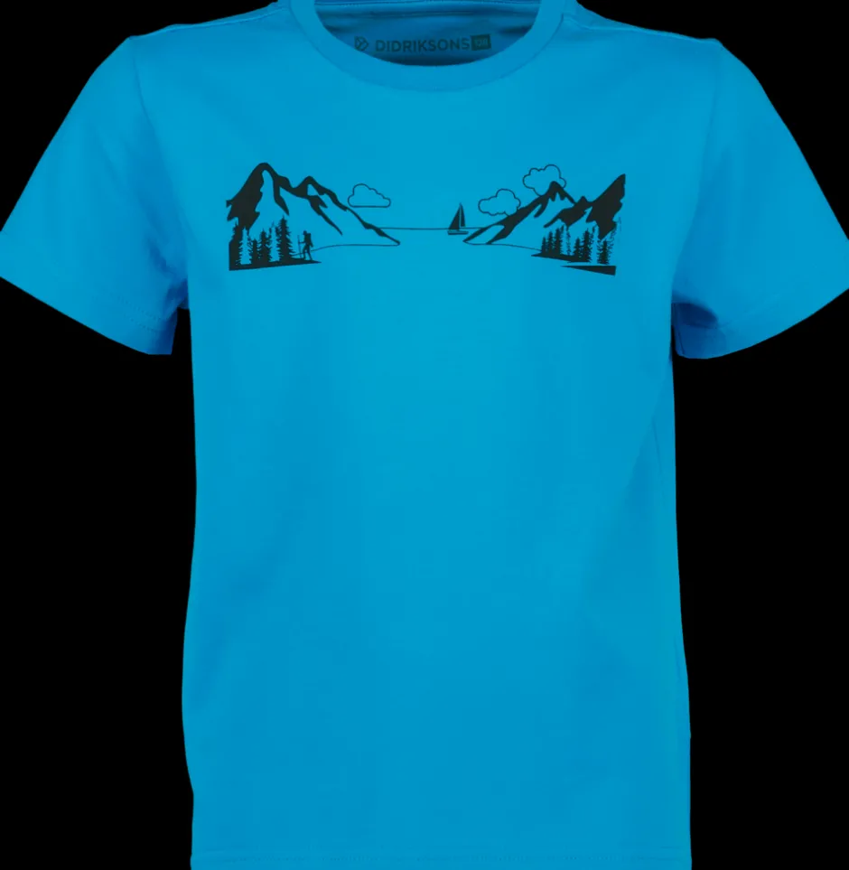 Didriksons Mynta Kids' Logo T-shirt Explore- Puserot & T-Paidat|Yläosat