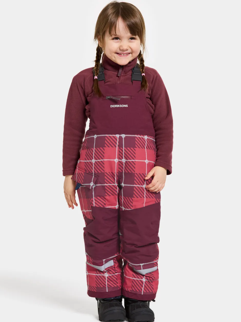 Didriksons Polarbjörnen Printed Kids' Bib Pants- Toppahousut