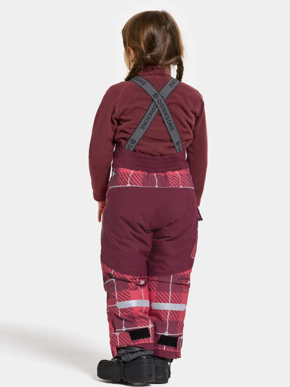 Didriksons Polarbjörnen Printed Kids' Bib Pants- Toppahousut