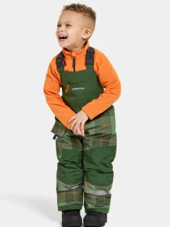 Didriksons Polarbjörnen Printed Kids' Bib Pants- Toppahousut