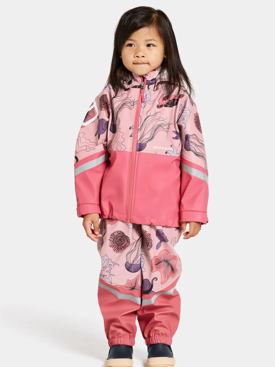 Didriksons Waterman Printed Kids' Set- Vuorittomat Sadeasut