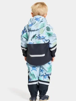 Didriksons Waterman Printed Kids' Set- Vuorittomat Sadeasut