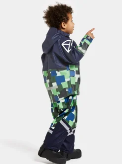 Didriksons Waterman Printed Kids' Set- Vuorittomat Sadeasut