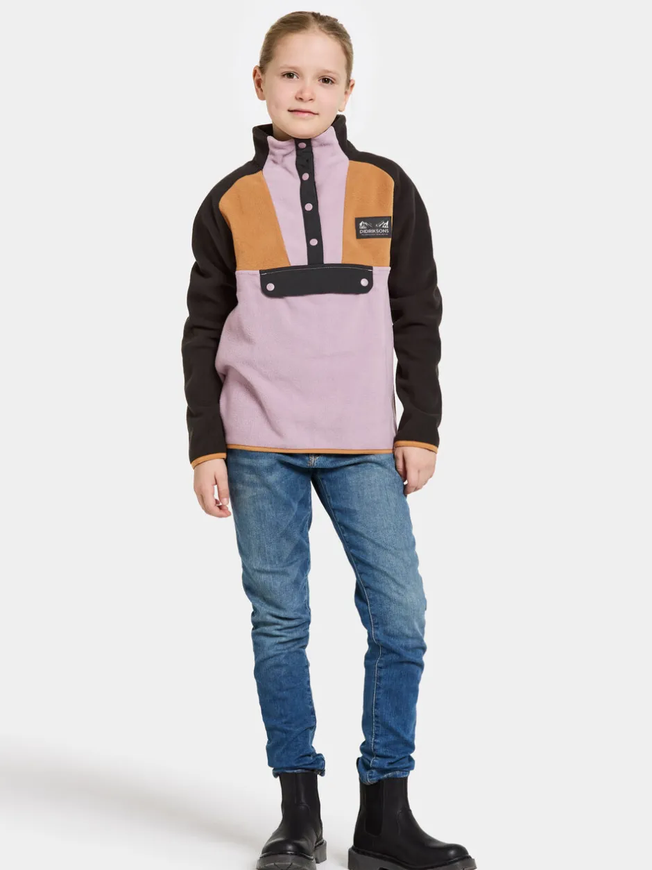 Didriksons Yokto Kids' half button- Fleecepaidat & Välikerrokset|Fleecetakit & Fleecepaidat