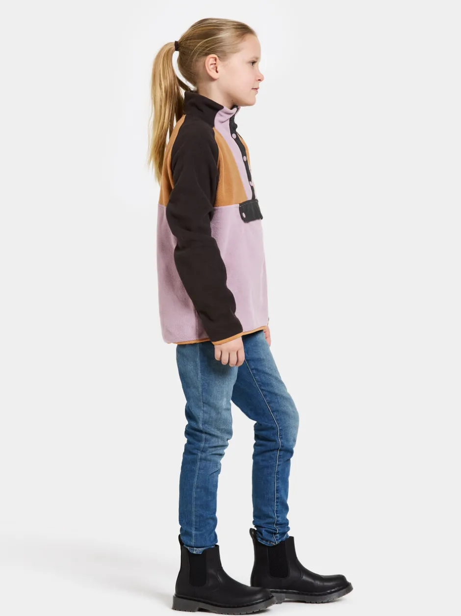 Didriksons Yokto Kids' half button- Fleecepaidat & Välikerrokset|Fleecetakit & Fleecepaidat