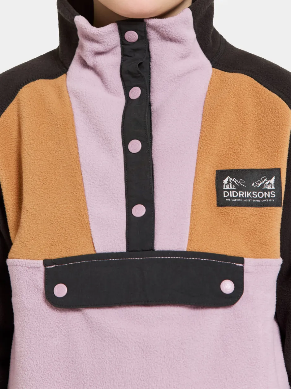 Didriksons Yokto Kids' half button- Fleecepaidat & Välikerrokset|Fleecetakit & Fleecepaidat