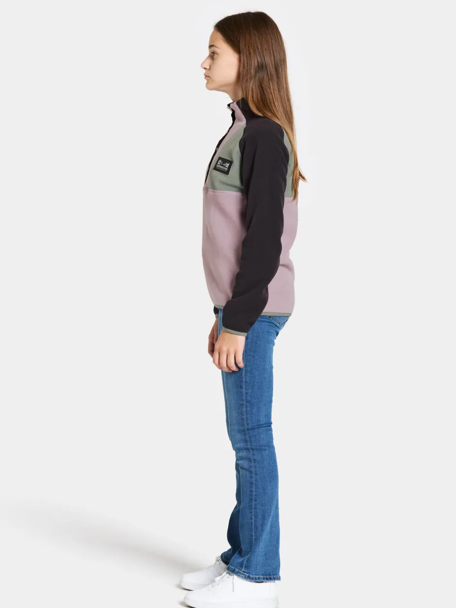 Didriksons Yokto Kids' half button- Fleecepaidat & Välikerrokset|Fleecetakit & Fleecepaidat